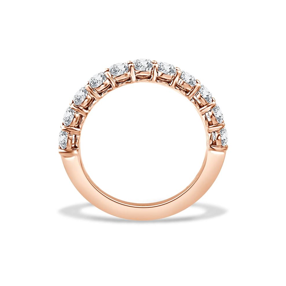 Lab Grown Diamond Oval Anniversary Band in 14K Rose Gold (2 ct. tw.) – Image 2 of 4