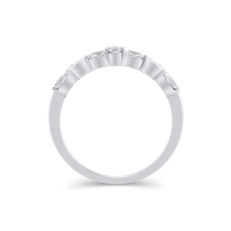 Lab Grown Diamond Contour Band in 14K White Gold (1/3 ct. tw.) – Image 2 of 3