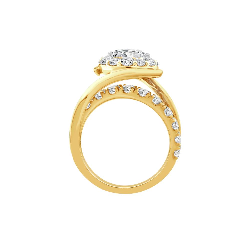Lab Grown Diamond Engagement Ring in 10K Yellow Gold (3 ct. tw.) – Image 2 of 3