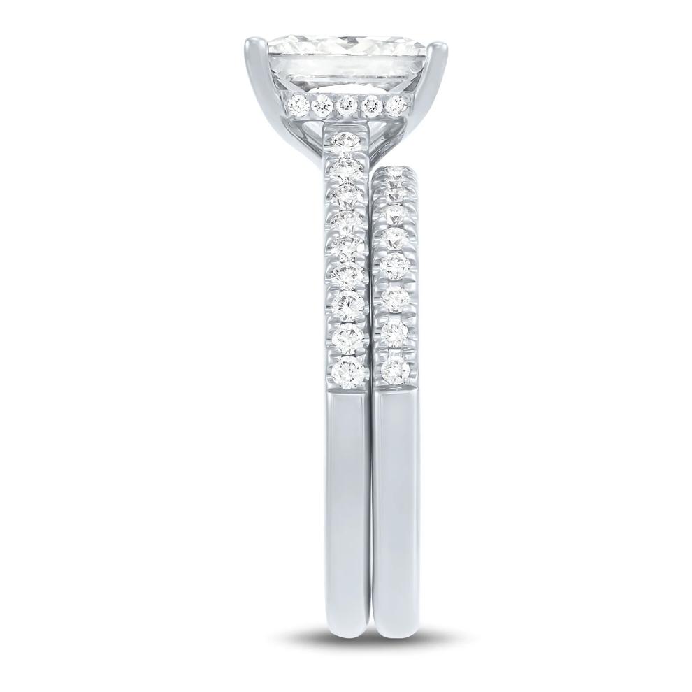 Lab Grown Diamond Wedding Set in 14K White Gold (3 1/2 ct. tw.) – Image 3 of 5