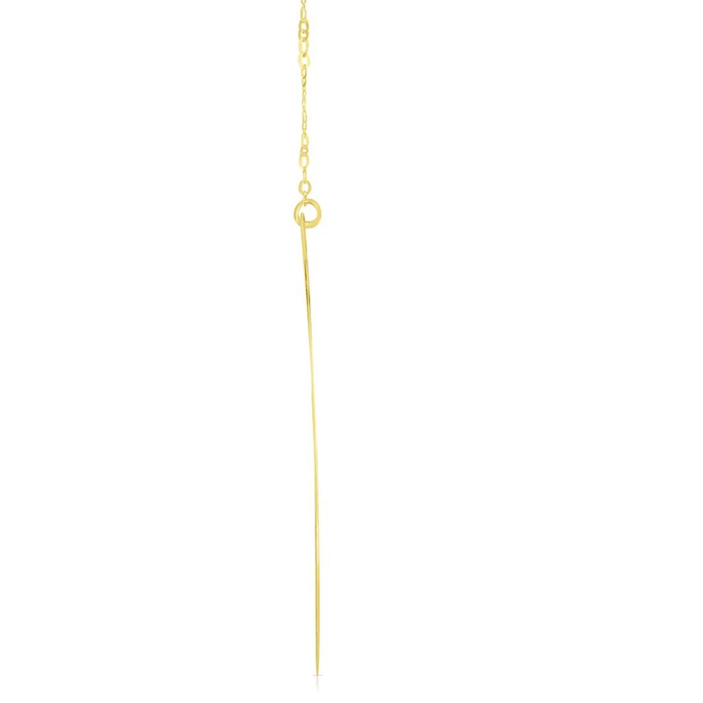 "C" Initial Necklace in 14K Yellow Gold – Image 2 of 3