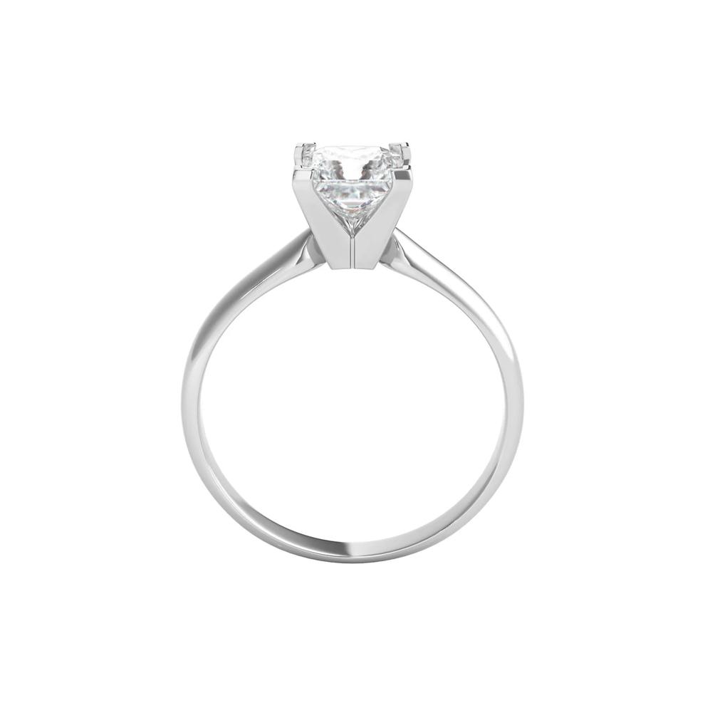 1 ct. tw. Ultima Diamond Princess Cut Solitaire Engagement Ring in 14K White Gold – Image 2 of 3
