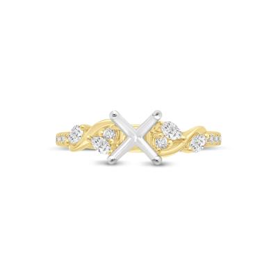 1/3 ct. tw. Diamond Semi-Mount Engagement Ring in 14K Yellow Gold (Setting Only)