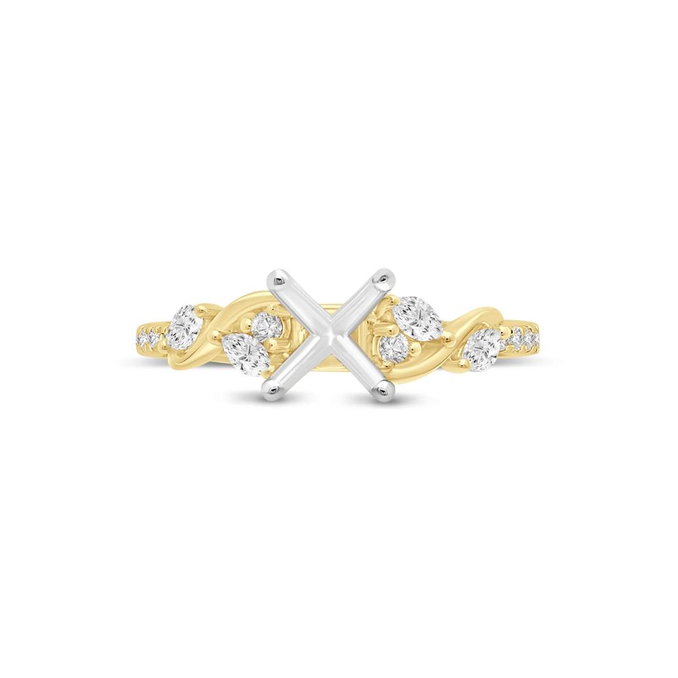1/3 ct. tw. Diamond Semi-Mount Engagement Ring in 14K Yellow Gold (Setting Only) – Image 1 of 6