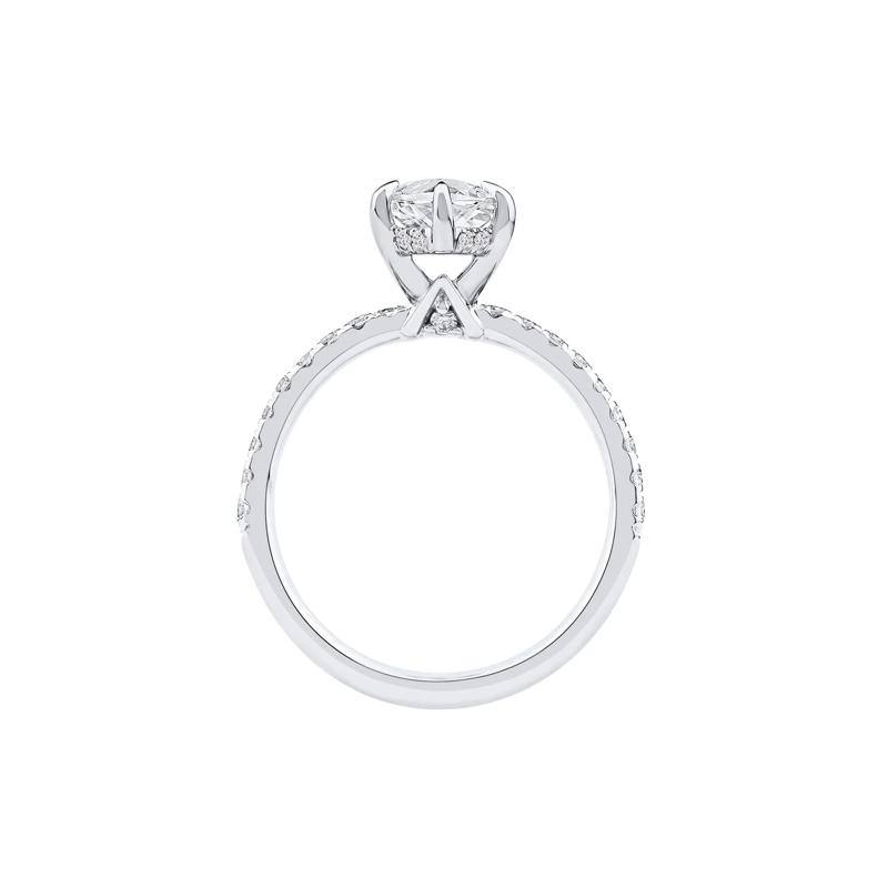 Palmer Lab Grown Diamond Marquise Engagement Ring in 14K White Gold &#40;2 7/8 ct. tw.&#41; – Image 2 of 5