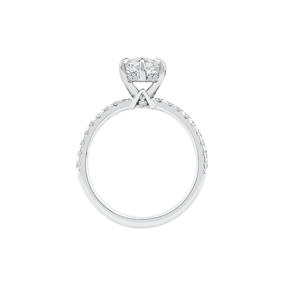 Palmer Lab Grown Diamond Marquise Engagement Ring in 14K White Gold (2 7/8 ct. tw.) – Image 2 of 5