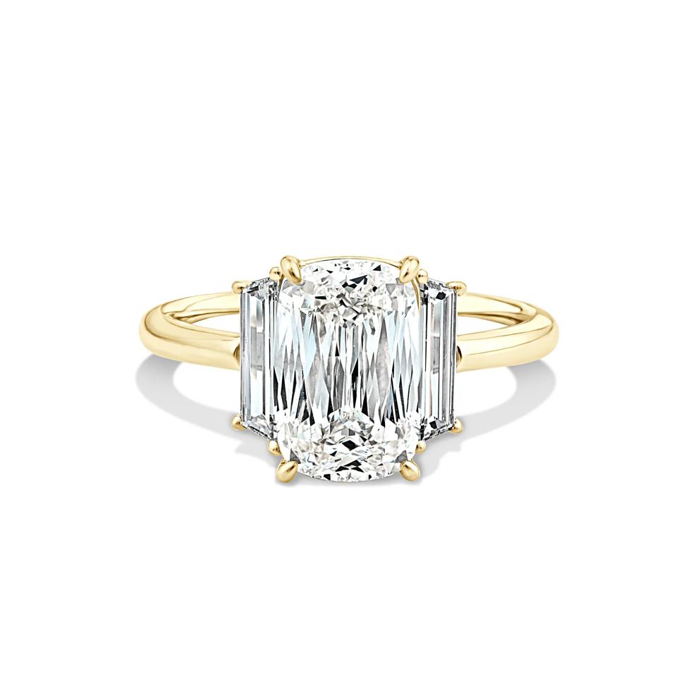 Lab Grown Diamond Special-Cut Cushion Engagement Ring in 14K Yellow Gold (3 5/8 ct. tw.) – Image 1 of 4