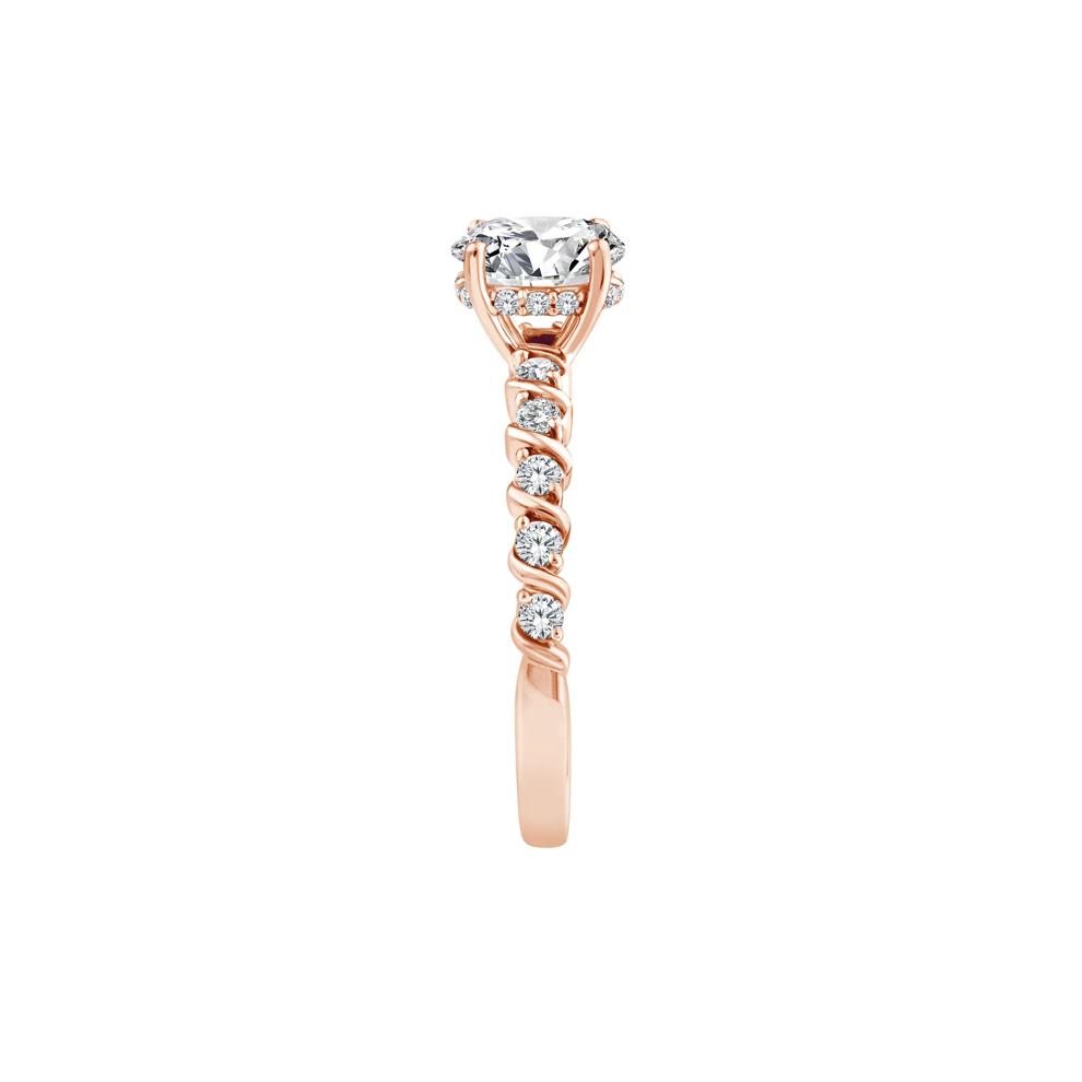 Lab Grown Oval Diamond Engagement Ring in 10K Rose Gold (1 ct. tw.) – Image 3 of 3