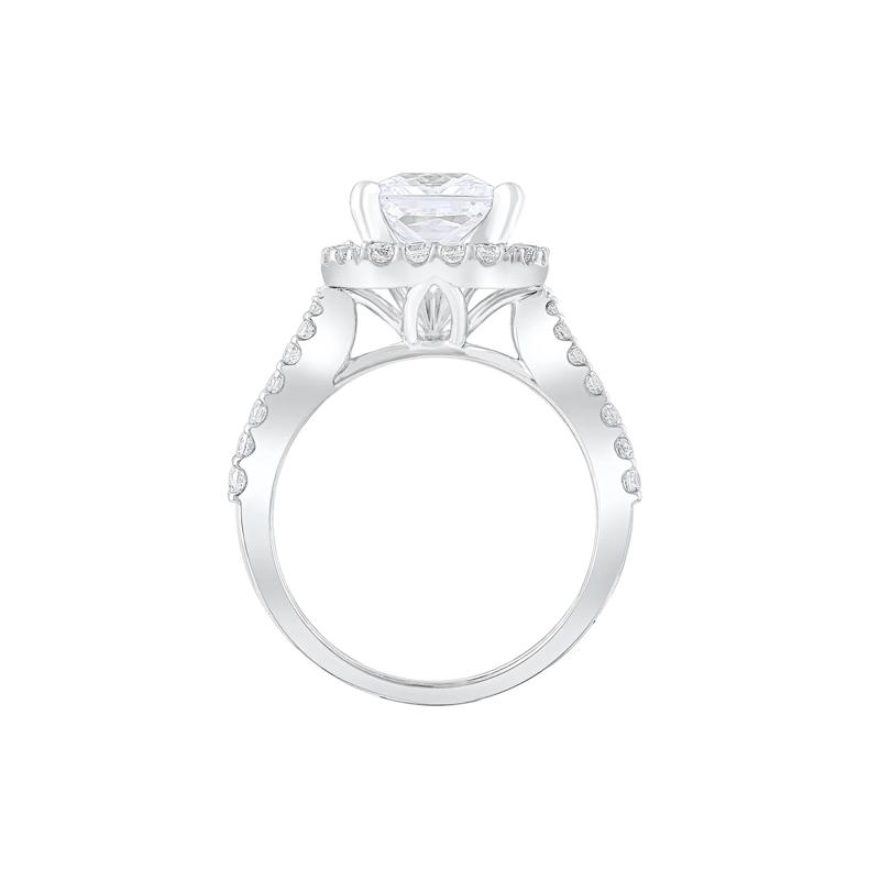 Lab Grown Diamond Semi-Mount Engagement Ring in 14K White Gold &#40;1 1/4 ct. tw.&#41; &#40;Setting Only&#41; – Image 3 of 6