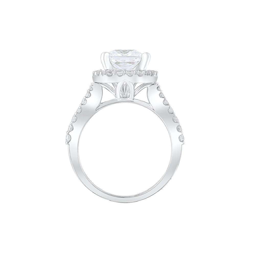 Lab Grown Diamond Semi-Mount Engagement Ring in 14K White Gold (1 1/4 ct. tw.) (Setting Only) – Image 3 of 6