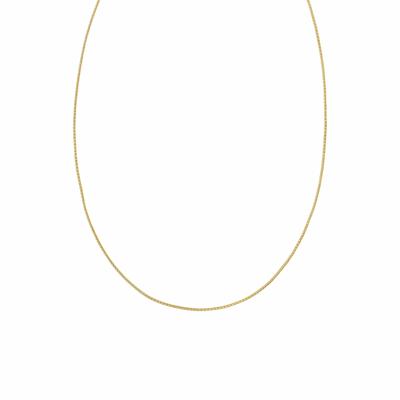 Adjustable Popcorn Chain in 10K Gold, 1.15mm, 22"