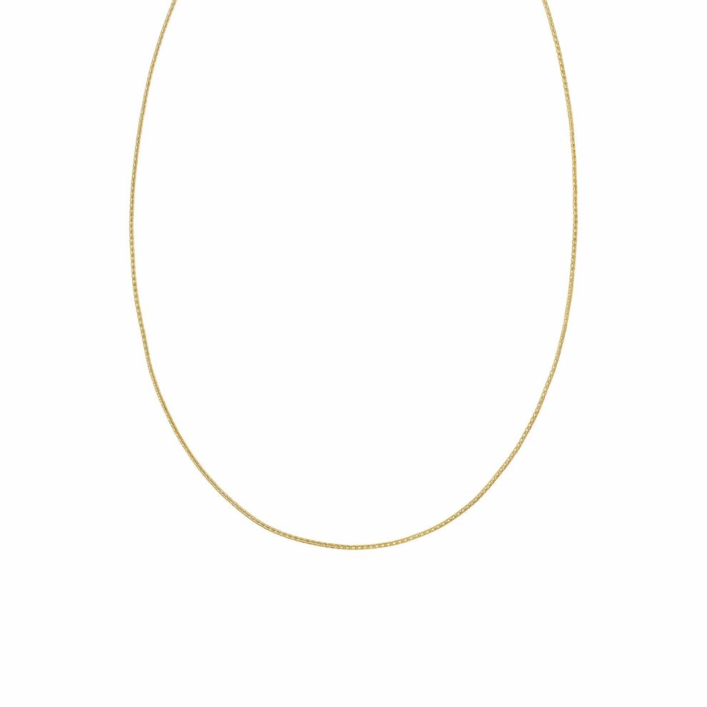 Adjustable Popcorn Chain in 10K Yellow Gold, 1.15mm, 22" – Image 1 of 3