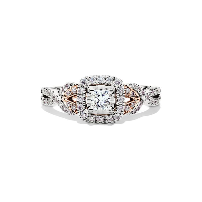 5/8 ct. tw. Diamond Engagement Ring in 14K White &amp; Rose Gold – Image 1 of 5
