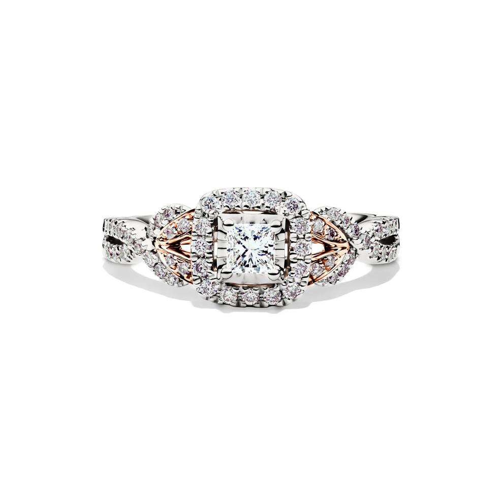 5/8 ct. tw. Diamond Engagement Ring in 14K White &amp; Rose Gold – Image 1 of 5