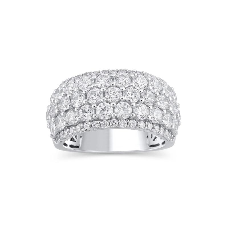 Diamond Multi-Row Band in Platinum &#40;3 ct. tw.&#41; – Image 1 of 3