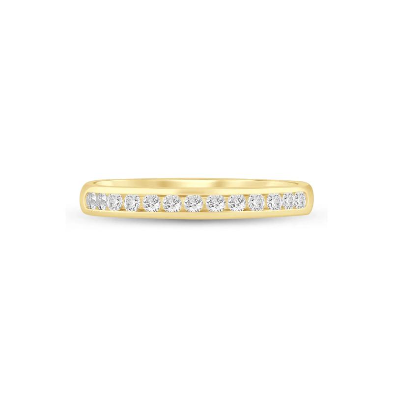 Lab Grown Diamond Channel-Set Band in 14K Yellow Gold &#40;1/4 ct. tw.&#41; – Image 1 of 3