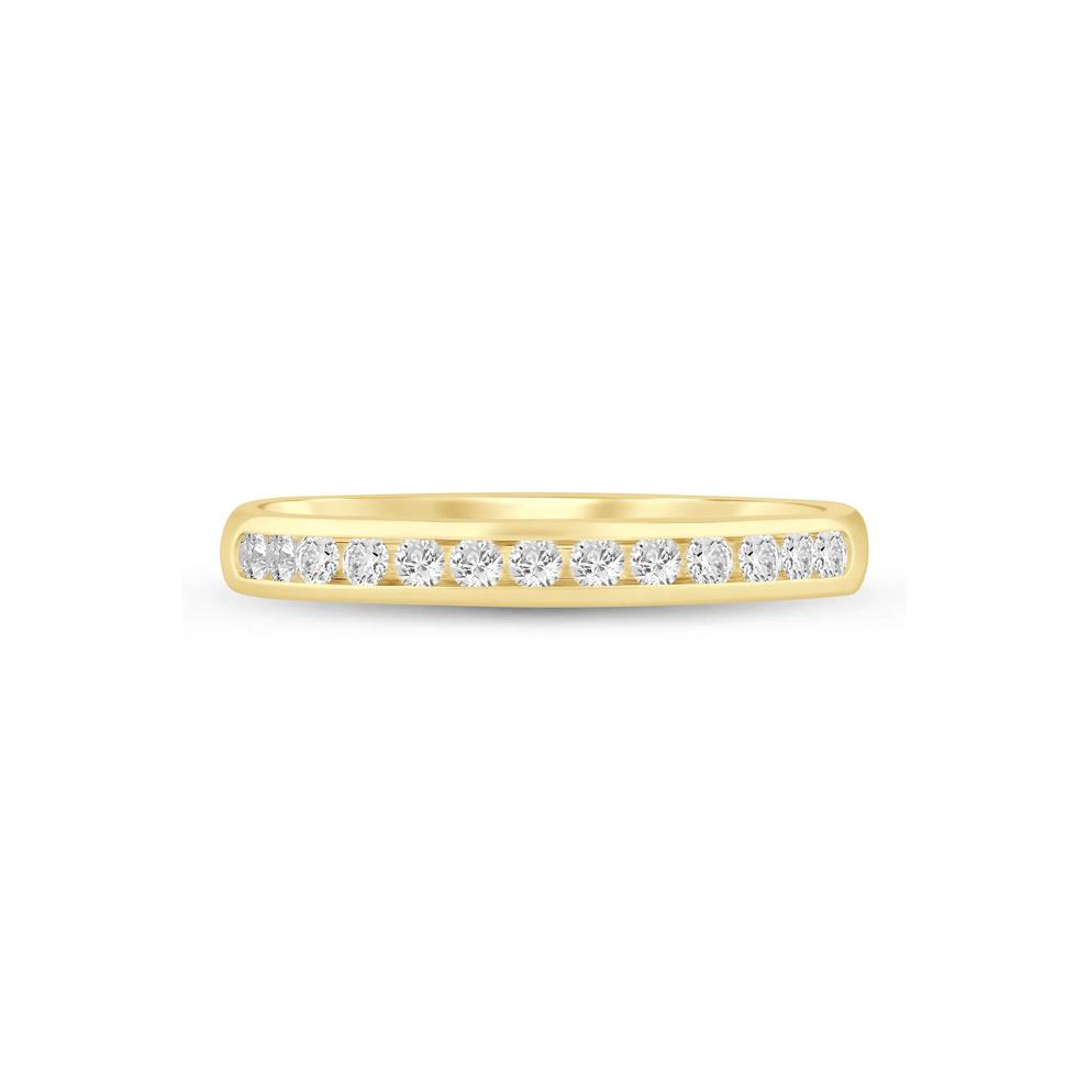 Lab Grown Diamond Channel-Set Band in 14K Yellow Gold (1/4 ct. tw.) – Image 1 of 3
