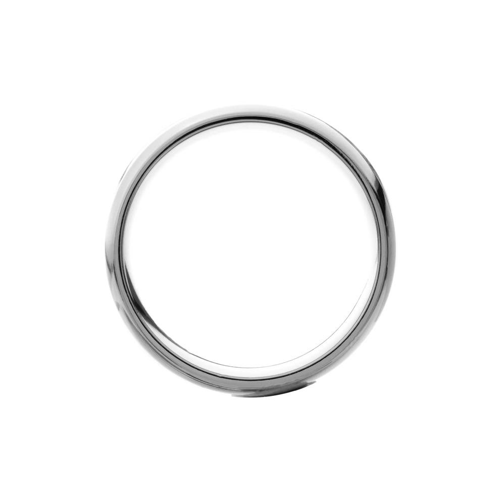 Men's Hardwood Inlay Domed Band in Titanium, 8MM – Image 2 of 3