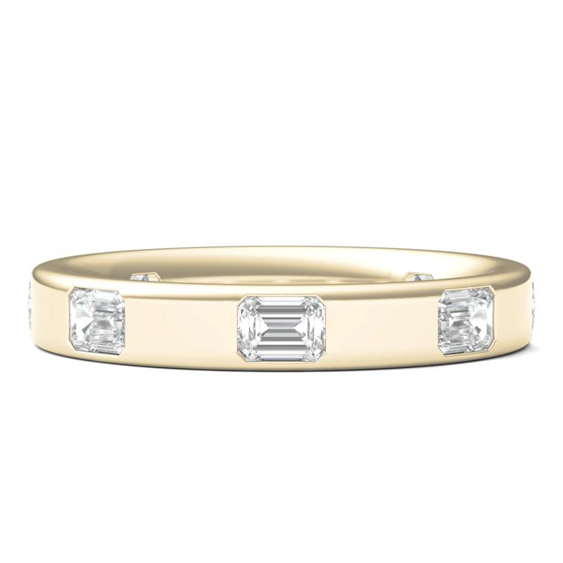 Emerald-Cut Lab Grown Diamond Band in 14K Yellow Gold &#40;1 ct. tw.&#41; – Image 1 of 3