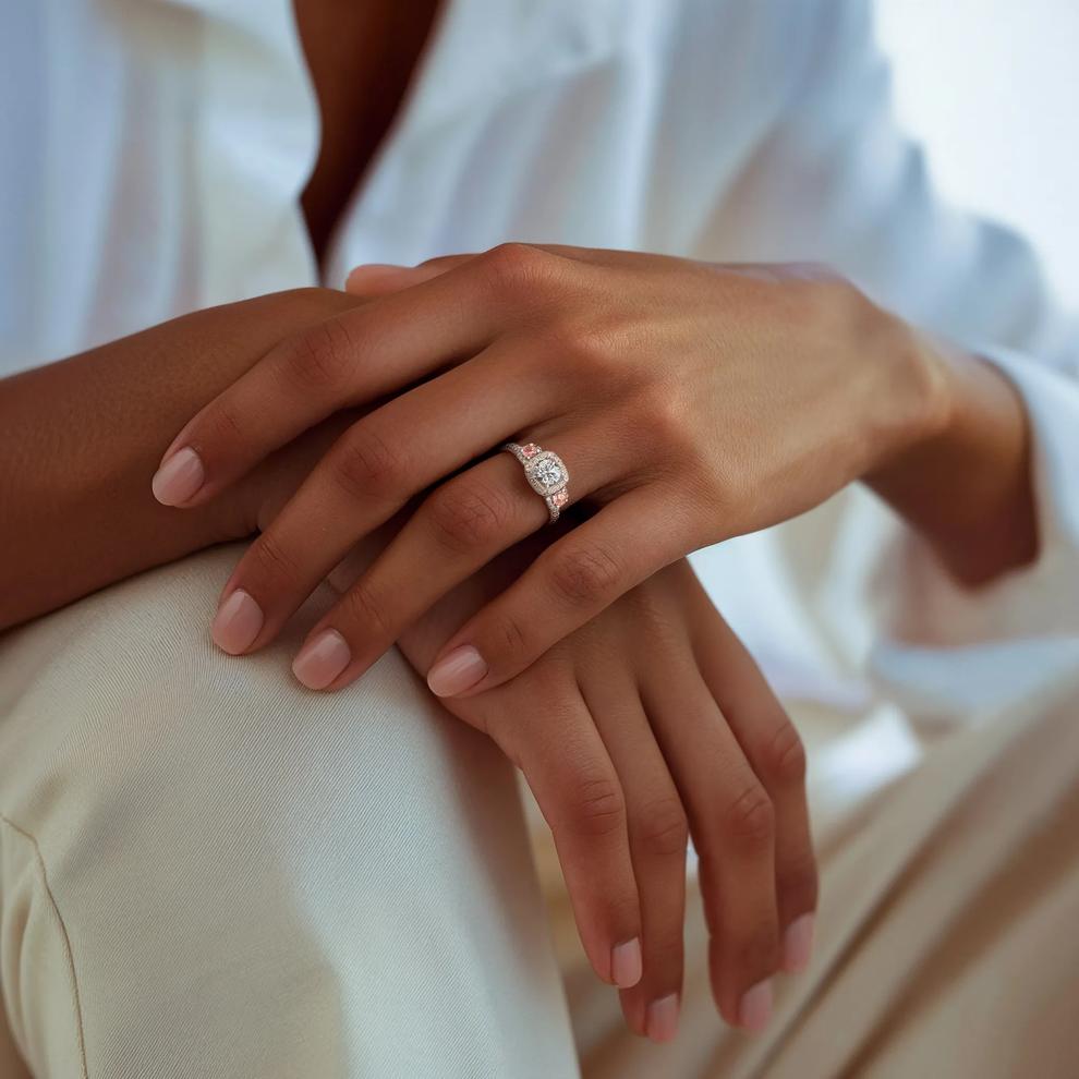 Limited Edition Papillon Lab Grown Diamond Engagement Ring in Platinum (1 3/4 ct. tw.) – Image 5 of 6