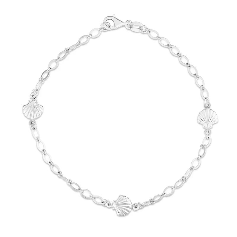 Seashell Anklet in Sterling Silver – Image 1 of 2