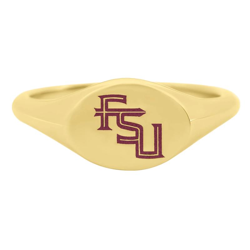Florida State Signet Ring in 14K Yellow Gold – Image 1 of 3