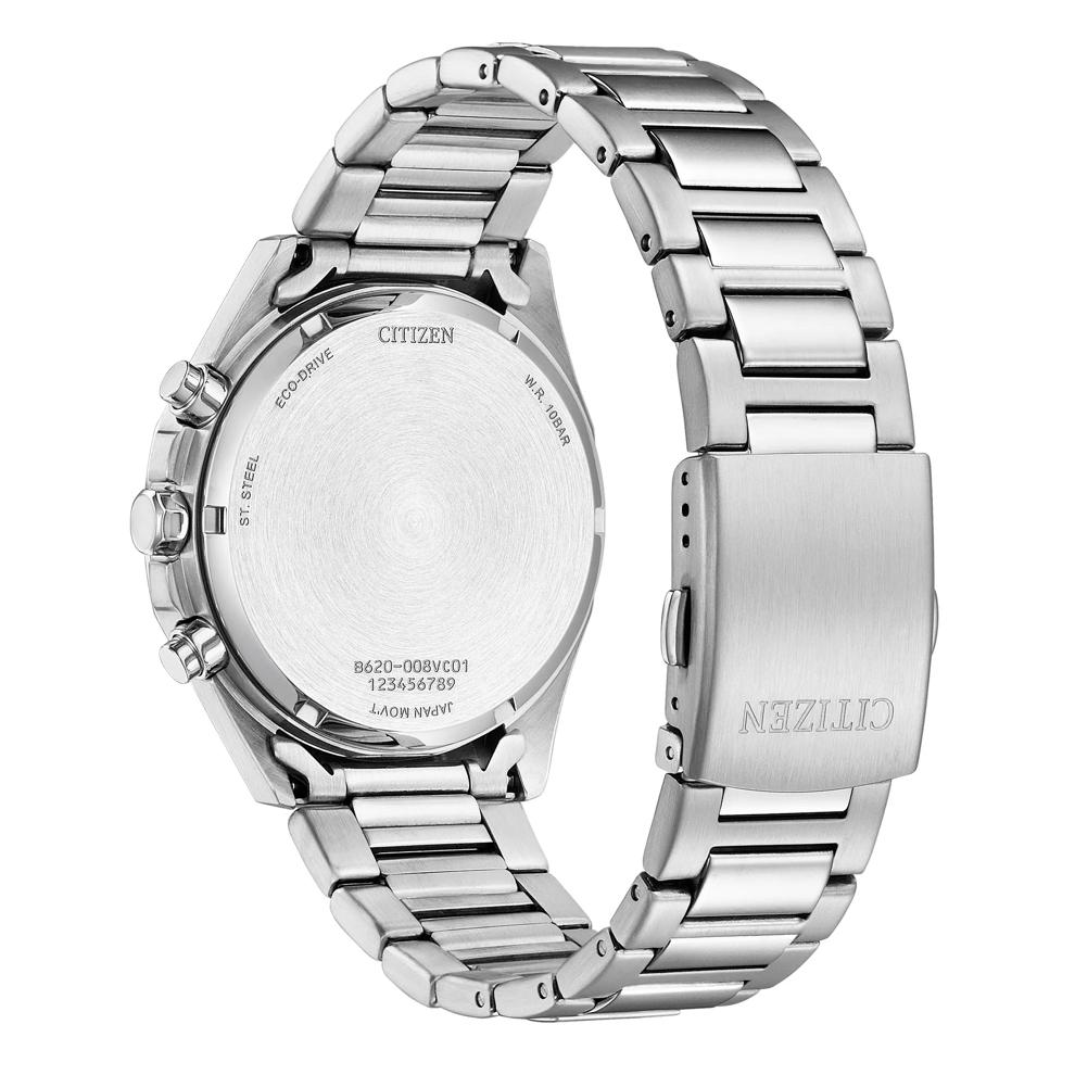 Men's Watch With Green Dial and Stainless Steel Bracelet – Image 3 of 3
