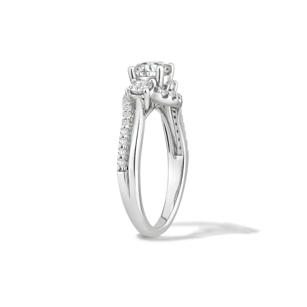 Diamond Round Engagement Ring in 14K White Gold (1 1/4 ct. tw.) – Image 3 of 4