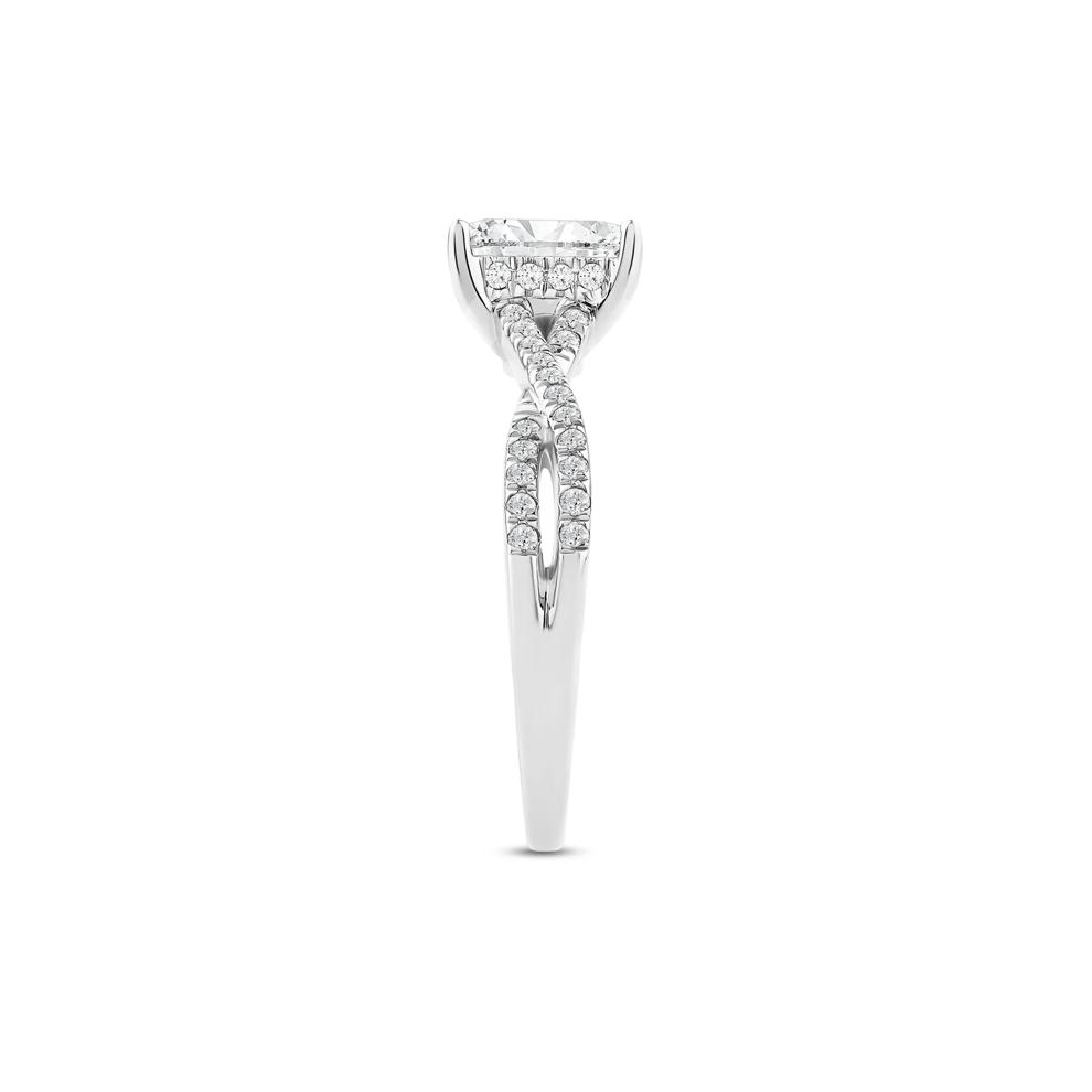 Radiant-Cut Diamond Crossover Engagement Ring in 14K White Gold (1 1/4 ct. tw.) – Image 3 of 4