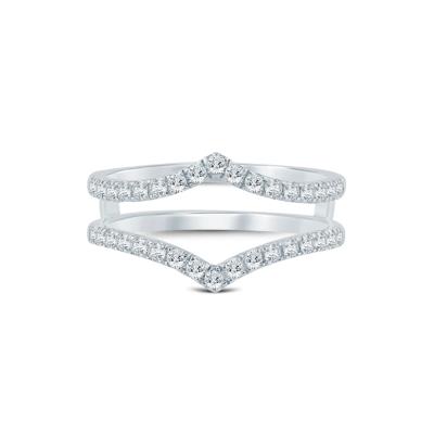 Diamond Chevron Ring Insert in 14K White Gold (1/2 ct. tw.)
