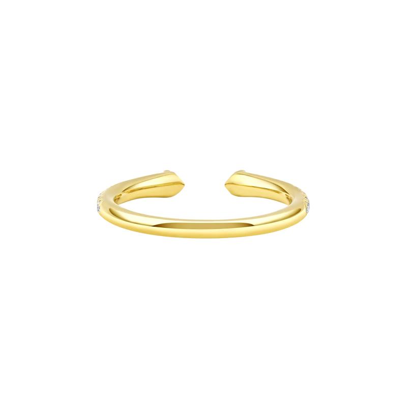 Lab Grown Diamond Open Anniversary Band in 14K Yellow Gold &#40;1/3 ct. tw.&#41; – Image 4 of 4