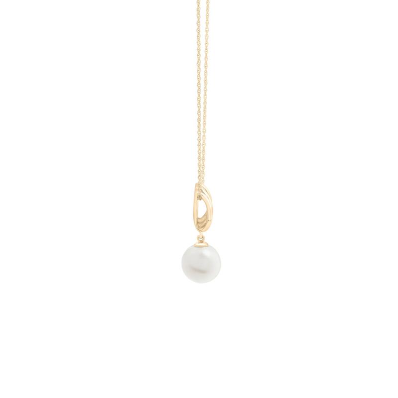 Freshwater Cultured Pearl Necklace in 10K Yellow Gold – Image 3 of 4