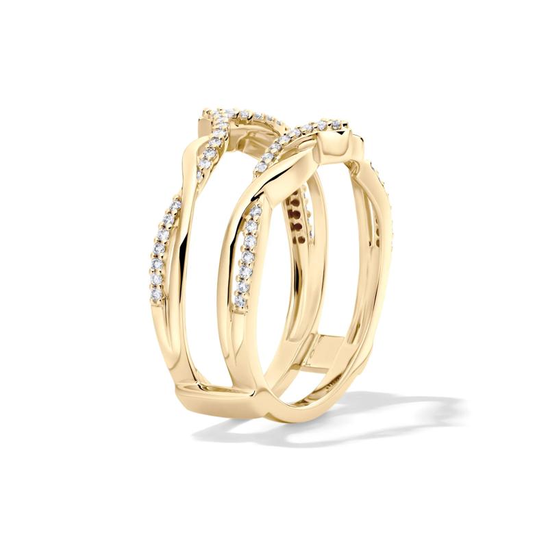 1/5 ct. tw. Diamond Ring Enhancer in 10K Yellow Gold – Image 3 of 4