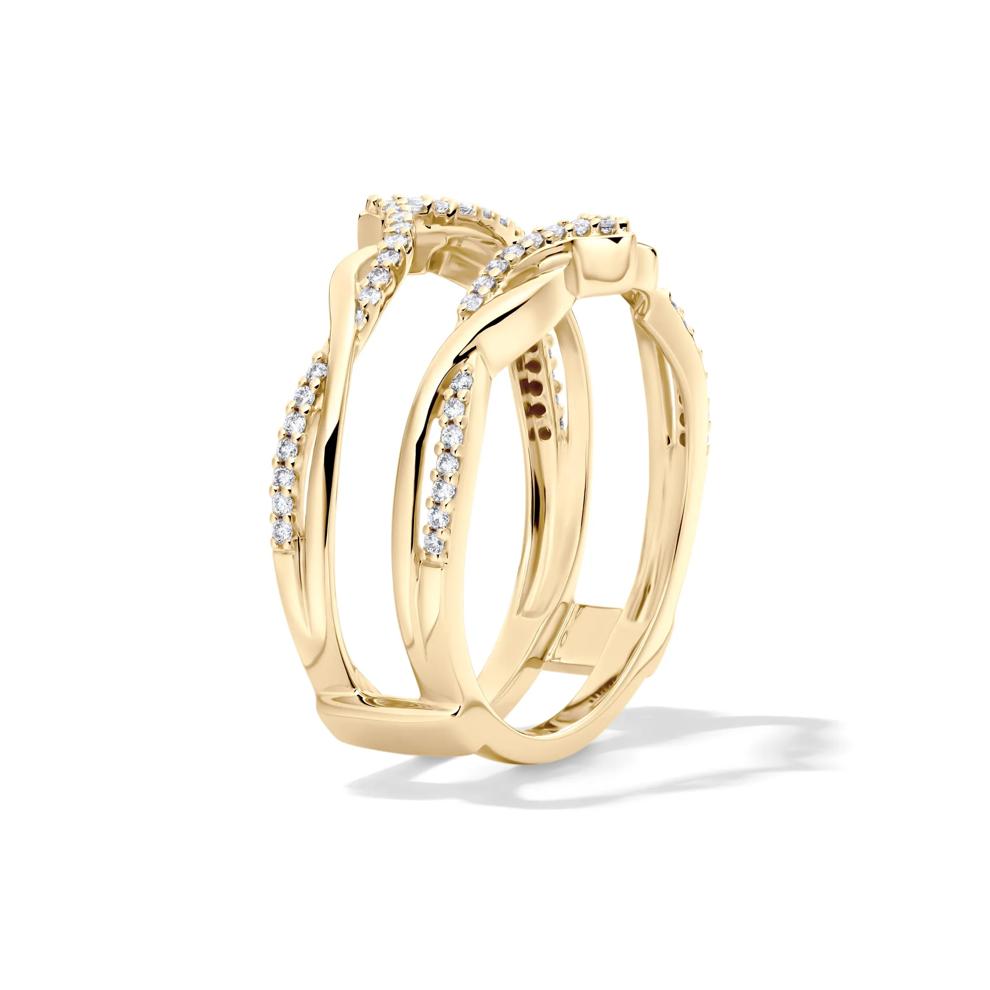 1/5 ct. tw. Diamond Ring Enhancer in 10K Yellow Gold – Image 3 of 4