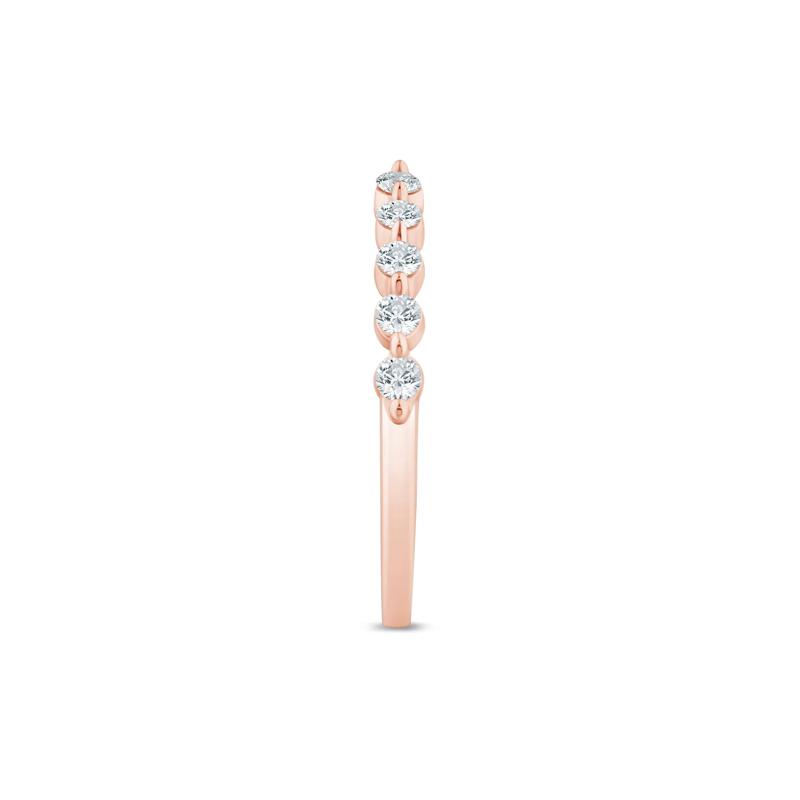 Lab Grown Diamond Open Anniversary Band in 14K Rose Gold (1/3 ct. tw.) – Image 3 of 3