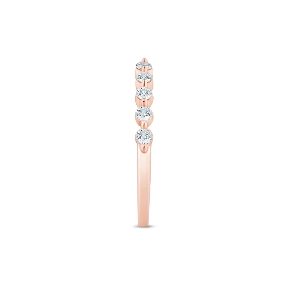 Lab Grown Diamond Open Anniversary Band in 14K Rose Gold (1/3 ct. tw.) – Image 3 of 3