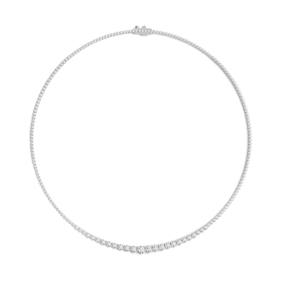 Lab Grown Diamond Riviera Necklace in 14K White Gold (7 ct. tw.) – Image 2 of 3