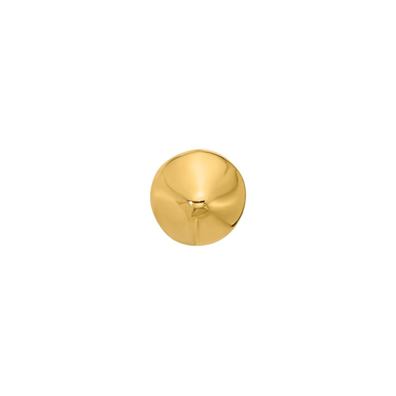 Pyramid Nose Stud in 14K Yellow Gold, 22 Gauge – Image 3 of 3