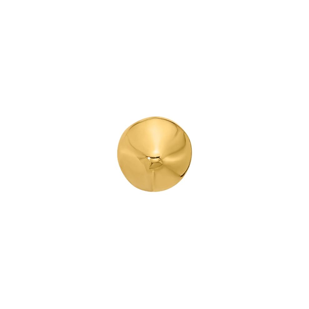 Pyramid Nose Stud in 14K Yellow Gold, 22 Gauge – Image 3 of 3