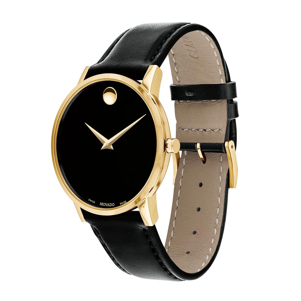 Men's Museum Classic Watch With a Black Leather Strap – Image 2 of 3