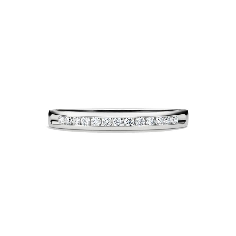 1/7 ct. tw. Diamond Wedding Band in 14K White Gold – Image 1 of 3