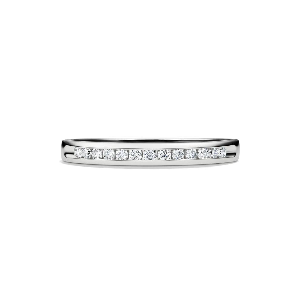 1/7 ct. tw. Diamond Wedding Band in 14K White Gold – Image 1 of 4