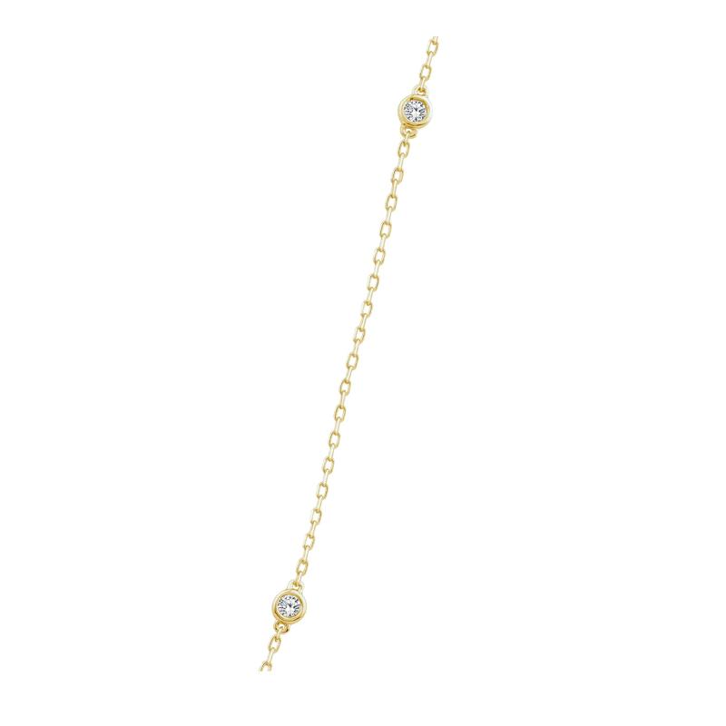 Ruby and Diamond Halo Pendant in 10K Yellow Gold &#40;1 ct. tw.&#41; – Image 2 of 4