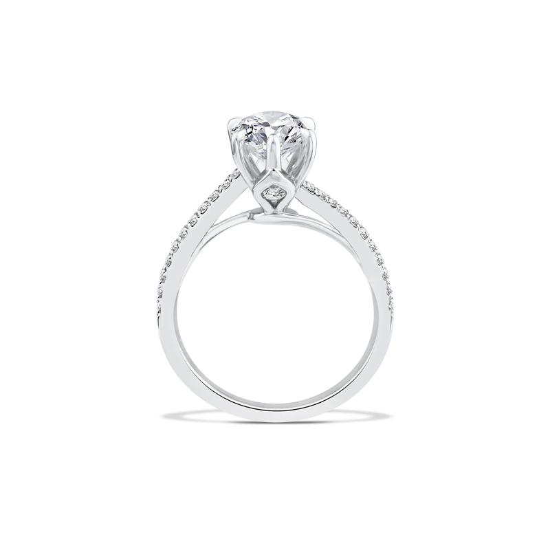 Lab Grown Diamond Marquise Bypass Engagement Ring in Platinum &#40;2 1/4 ct. tw.&#41; – Image 2 of 4