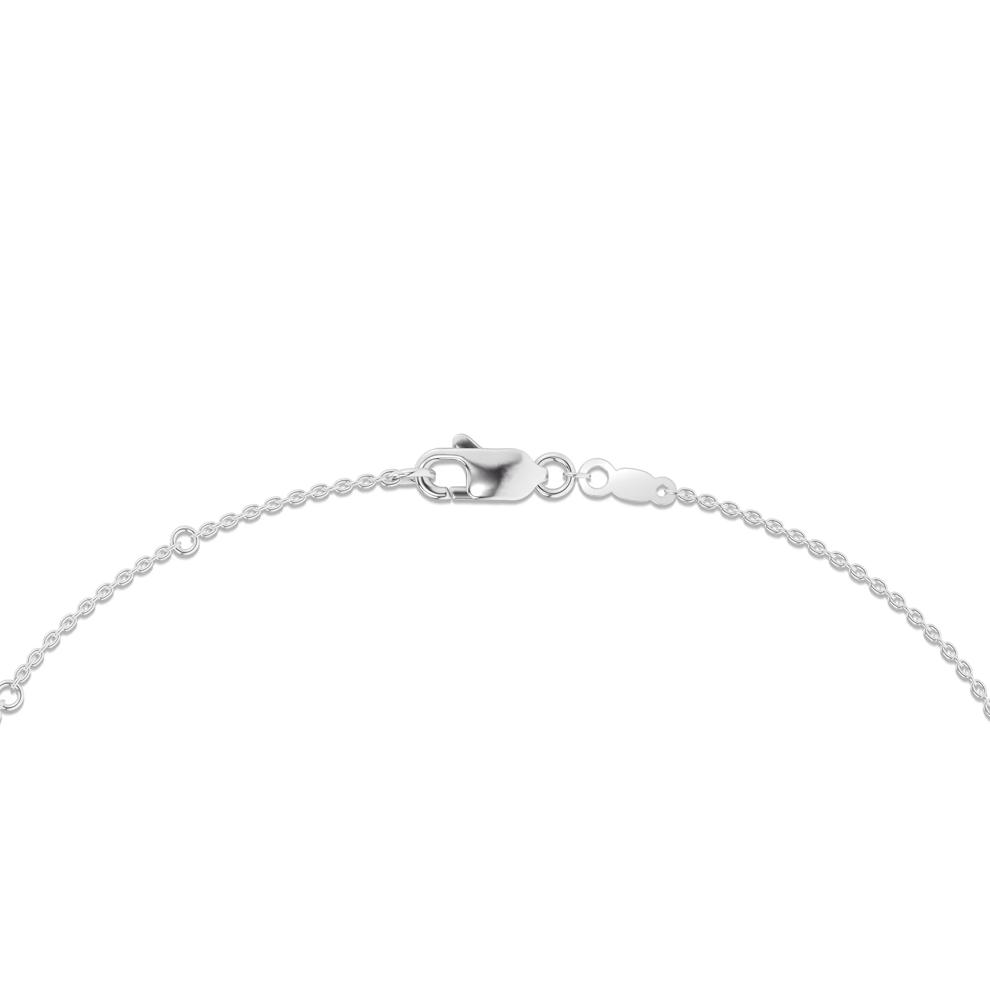 Lab Grown Diamond Three-Stone Pendant Necklace in 14K White Gold (1 ct. tw.) – Image 2 of 4