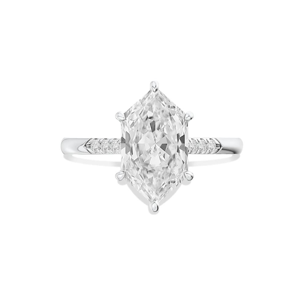 Aiden Lab Grown Diamond Dutch Marquise Center Engagement Ring in Platinum (3 1/4 ct. tw.) – Image 1 of 4