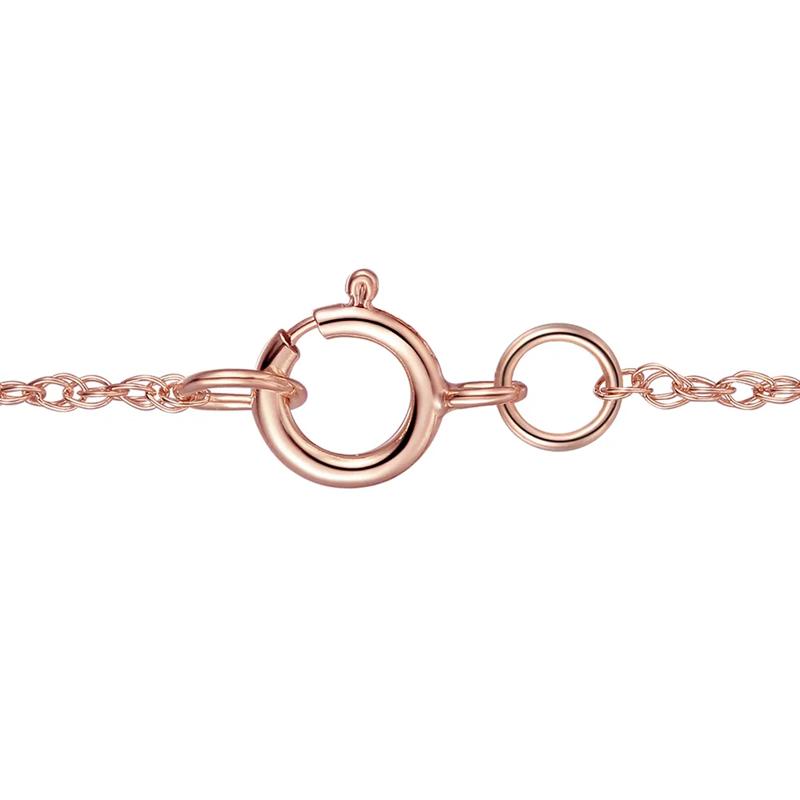 Pear-Shaped Morganite &amp; Diamond Halo Pendant in 10K Rose Gold &#40;1/4 ct. tw.&#41; – Image 3 of 3