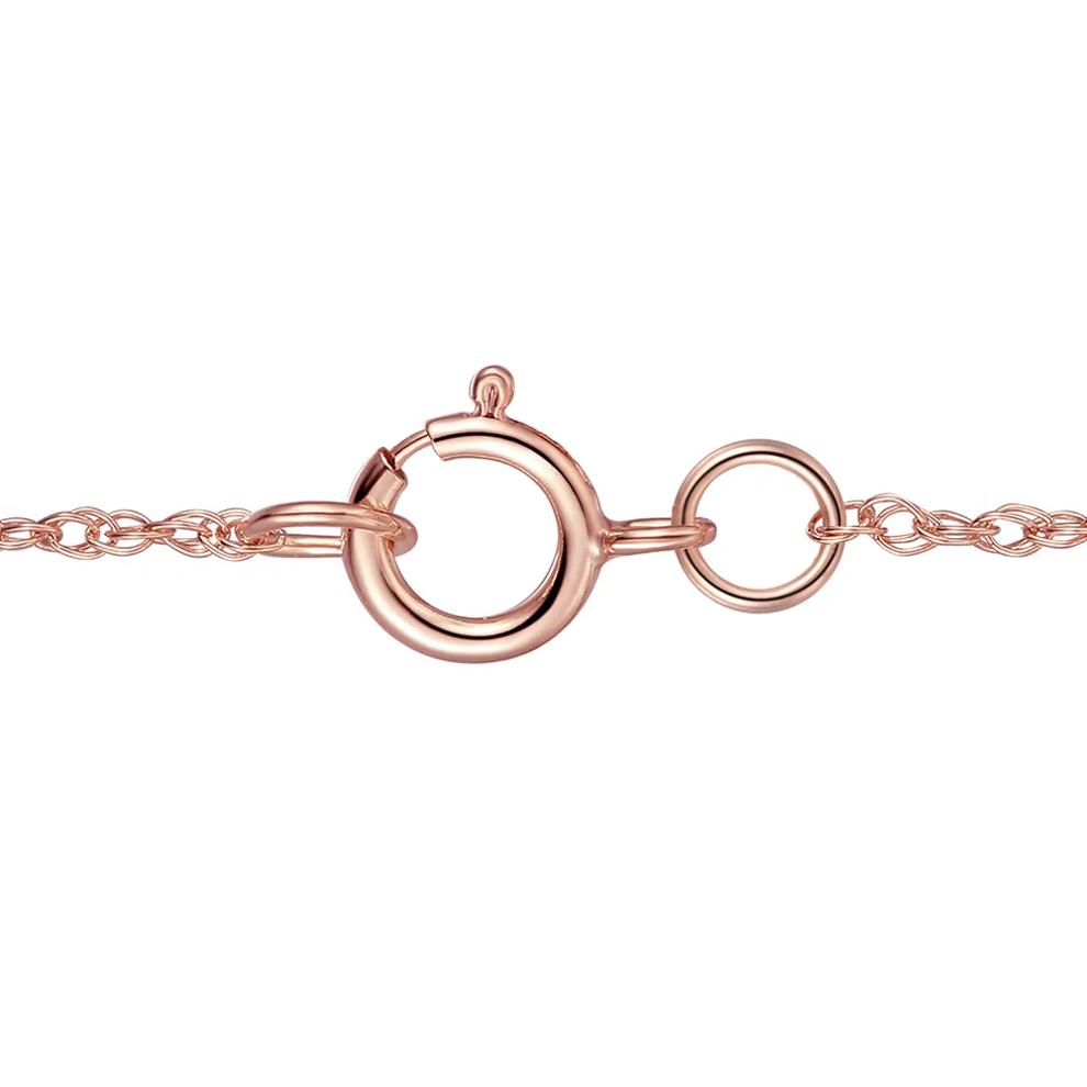 Pear-Shaped Morganite &amp; Diamond Halo Pendant in 10K Rose Gold (1/4 ct. tw.) – Image 3 of 3