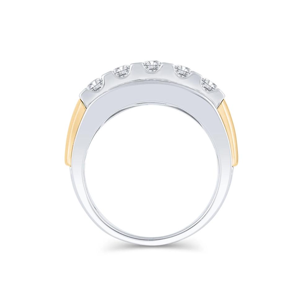Men&rsquo;s Lab Grown Diamond Ring in 10K Yellow &amp; White Gold (1 1/2 ct. tw.) – Image 2 of 3