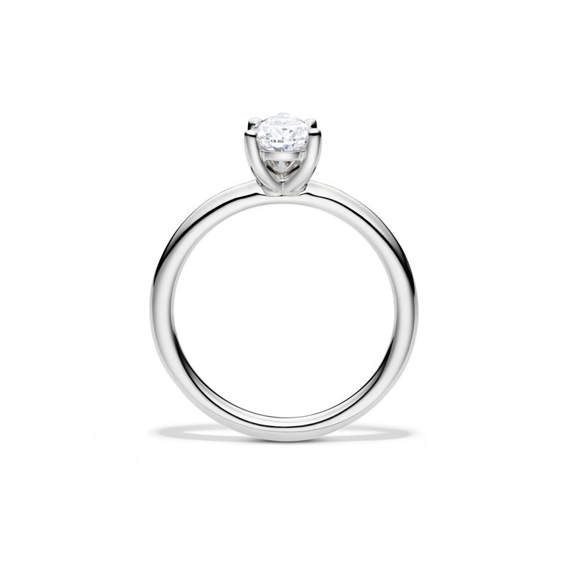 Lab Grown Diamond Pear-Shaped Solitaire Engagement Ring in 14k white gold &#40;3/4 ct.&#41; – Image 2 of 4
